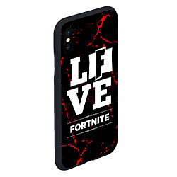 Чехол iPhone XS Max матовый Fortnite Love Классика, цвет: 3D-черный — фото 2