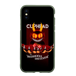 Чехол iPhone XS Max матовый Дьявол Cuphead