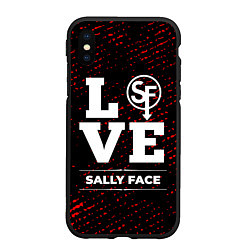 Чехол iPhone XS Max матовый Sally Face Love Классика, цвет: 3D-черный