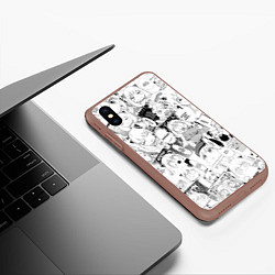 Чехол iPhone XS Max матовый Spy Family Heh Семья Шпиона Анечка Фоджер, цвет: 3D-коричневый — фото 2