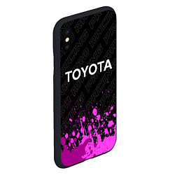 Чехол iPhone XS Max матовый Toyota Pro Racing, цвет: 3D-черный — фото 2