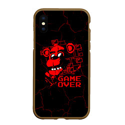 Чехол iPhone XS Max матовый Пять ночей с фредди - game over