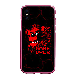 Чехол iPhone XS Max матовый Пять ночей с фредди - game over