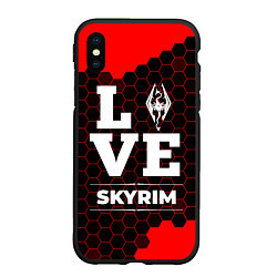 Чехол iPhone XS Max матовый Skyrim Love Классика