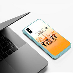 Чехол iPhone XS Max матовый The Beatles Blackpool And Paris 1964-65, цвет: 3D-мятный — фото 2