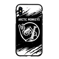 Чехол iPhone XS Max матовый Arctic Monkeys - КОТ - Краски