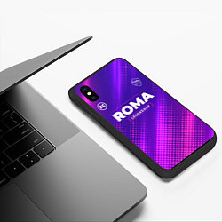 Чехол iPhone XS Max матовый Roma Legendary Sport Grunge, цвет: 3D-черный — фото 2