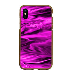 Чехол iPhone XS Max матовый Розово-пурпурный закат