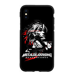 Чехол iPhone XS Max матовый Metal Gear Rising - game hero