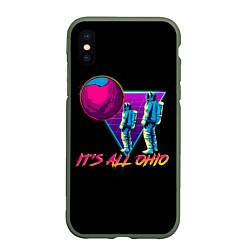 Чехол iPhone XS Max матовый Its All Ohio