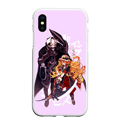 Чехол iPhone XS Max матовый Озен и Лиза из аниме Made in Abyss