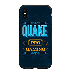 Чехол iPhone XS Max матовый Игра Quake: pro gaming, цвет: 3D-черный
