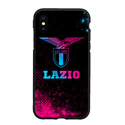Чехол iPhone XS Max матовый Lazio - neon gradient