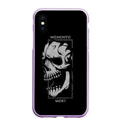 Чехол iPhone XS Max матовый MOMENTO MORI - SKULL