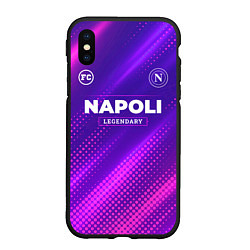 Чехол iPhone XS Max матовый Napoli legendary sport grunge