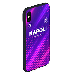 Чехол iPhone XS Max матовый Napoli legendary sport grunge, цвет: 3D-черный — фото 2