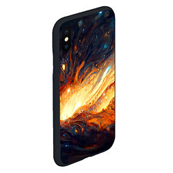 Чехол iPhone XS Max матовый Центр вселенной - Абстракция, цвет: 3D-черный — фото 2