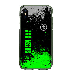 Чехол iPhone XS Max матовый Green day - hits