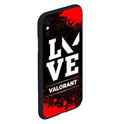 Чехол iPhone XS Max матовый Valorant love классика, цвет: 3D-черный — фото 2