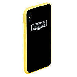 Чехол iPhone XS Max матовый Берсерк Глаза Гатса, цвет: 3D-желтый — фото 2