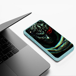 Чехол iPhone XS Max матовый Берсерк Гатс В Плаще, цвет: 3D-мятный — фото 2