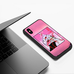 Чехол iPhone XS Max матовый EVANGELION PINK Берсерк mode, цвет: 3D-черный — фото 2