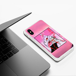 Чехол iPhone XS Max матовый EVANGELION PINK Берсерк mode, цвет: 3D-белый — фото 2