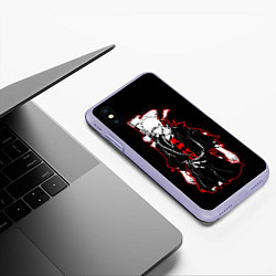Чехол iPhone XS Max матовый Ичиго Курасаки - Блич, цвет: 3D-светло-сиреневый — фото 2