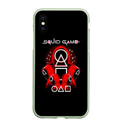 Чехол iPhone XS Max матовый Игра в кальмара - Squid Game