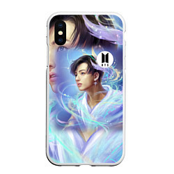 Чехол iPhone XS Max матовый BTS JK