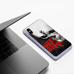 Чехол iPhone XS Max матовый Berserk - Череп с клеймом жертвы, цвет: 3D-светло-сиреневый — фото 2