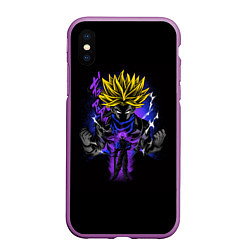 Чехол iPhone XS Max матовый Dragon ball rage аниме