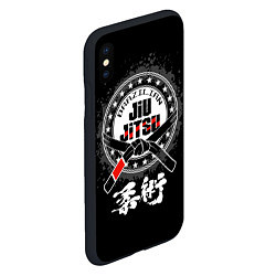 Чехол iPhone XS Max матовый Brazilian fight club Jiu-jitsu, цвет: 3D-черный — фото 2