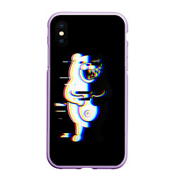 Чехол iPhone XS Max матовый Danganronpa monokuma glitch