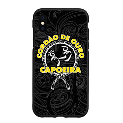 Чехол iPhone XS Max матовый Cordao de ouro Capoeira, цвет: 3D-черный