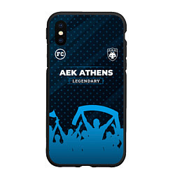 Чехол iPhone XS Max матовый AEK Athens legendary форма фанатов