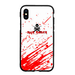 Чехол iPhone XS Max матовый Iron Maiden rock Senjutsu