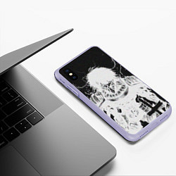 Чехол iPhone XS Max матовый Dead Inside Rage, цвет: 3D-светло-сиреневый — фото 2