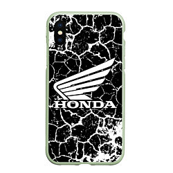 Чехол iPhone XS Max матовый Honda logo арт