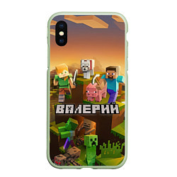 Чехол iPhone XS Max матовый Валерий Minecraft