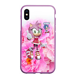 Чехол iPhone XS Max матовый Sonic - Amy Rose - Video game