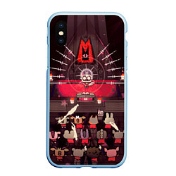 Чехол iPhone XS Max матовый Cult of the Lamb - Обряд, цвет: 3D-голубой