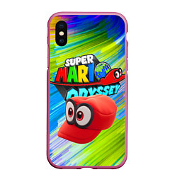 Чехол iPhone XS Max матовый Super Mario Odyssey - Nintendo - Бейсболка