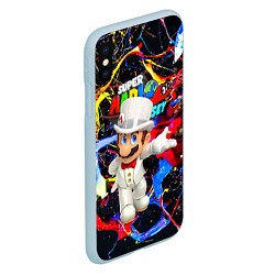 Чехол iPhone XS Max матовый Super Mario Odyssey - Nintendo - видеоигра, цвет: 3D-голубой — фото 2