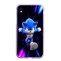 Чехол iPhone XS Max матовый Sonic running