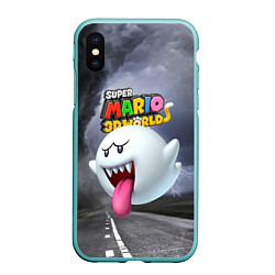 Чехол iPhone XS Max матовый Boo - Super Mario 3D World - Nintendo