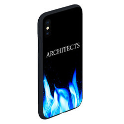 Чехол iPhone XS Max матовый Architects blue fire, цвет: 3D-черный — фото 2