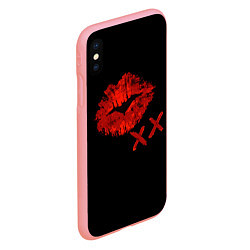 Чехол iPhone XS Max матовый След губной помады, цвет: 3D-баблгам — фото 2