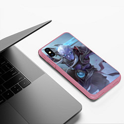 Чехол iPhone XS Max матовый Фантом ассасин, цвет: 3D-малиновый — фото 2