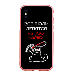 Чехол iPhone XS Max матовый Вредный кот